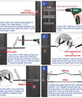 Installation steps for 60 Pack Black T316 Stainless Steel Left And Right Handed Swage Lag Screws For Wood Posts One Eighth Inch Cable Deck And Stair Railing Hardware Kit Right And Left DIY Baluster