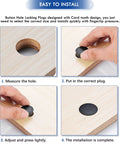Installation steps for 250 Piece Nylon Hole Plugs Set In 8 Sizes 1/4 To 1 Inch Black Flush Panel Knockout Locking Plugs