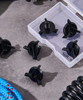 12 Piece Motorcycle Helmet Visor Screws And Visor Clip Fixing Sun Screws For Motocross Helmets Replacement Black Accessories