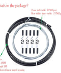 Ready To Roll Universal Bike Shift Cable Housing Kit For Shimano Sram Derailleur with cables, crimps, and ferrules