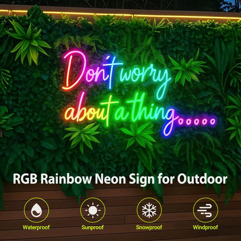 Custom Outdoor Neon Sign Waterproof LED Light Up Sign for Backyard Patio Pool Garden Wedding and Party Use