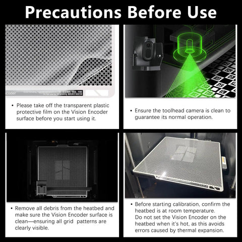 X2D Vision Encoder For Bambu Lab X2D Build Plate 3D Printer Sub 50 Micron Motion Accuracy High Precision Injection Molded Quality Printer Accessories Pro Grade on printer bed