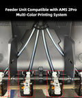 Feeder Unit Replacement For Bamboo AMS 2Pro Automatic Material System With Hall Sensor Filament Drive Gear attached to printer