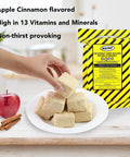 One Person 3 Day Emergency Kit With Five Year Emergency Food And Water showing apple cinnamon food bar, yellow package in background.