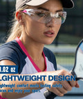Badass Heavy Duty Safety Glasses Featuring Anti Fog And Scratch Resistant Lens For High Impact Protection And UV Blocking On Construction And DIY Sites Ansi Certified In Black worn by an athlete.