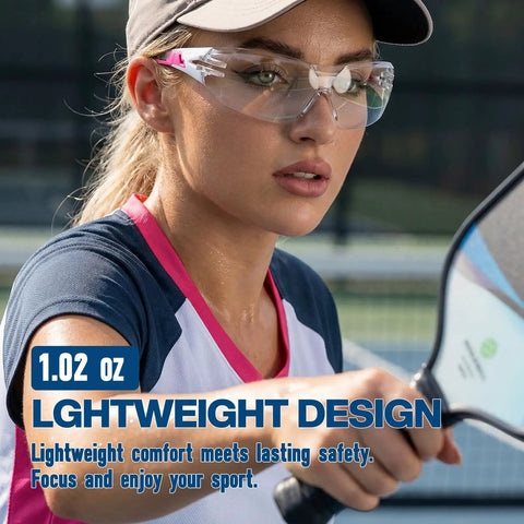 Badass Heavy Duty Safety Glasses Featuring Anti Fog And Scratch Resistant Lens For High Impact Protection And UV Blocking On Construction And DIY Sites Ansi Certified In Black worn by an athlete.