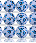 Blue Butterfly Novelty Golf Balls For Women With Colorful Printed Design Set Of 12 arranged in rows