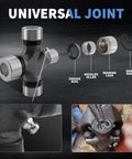 1330 to 1350 Series Conversion U Joint Greaseable Universal Joint 1.062 x 3.625 to 1.188 x 3.625 Steel Outside Snap Ring