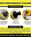 Power Scrub Drill Brush Attachment Set For Bathroom Tile Grout Cleaning Transform Your Cordless Drill Into A Mighty Deep Clean Scrubber With Durable Bristle Options And Multiple Sizes For Effortless Scrubbing On Floors Tiles And Grout. 3 nylon brush types