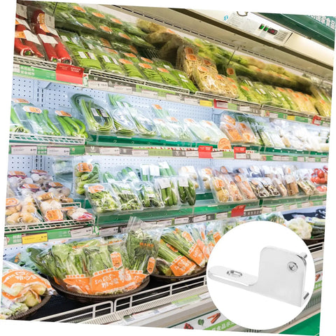 Beefy Heavy Duty Left Refrigerator Door Hinge Replacement For Commercial Coolers And Freezers Stainless Steel 3.89 By 1.96 By 0.78 Inch Easy Install For Display Cabinets And Cooler Racks shown in a freezer section with fresh produce