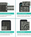 Monochromatic Digital Wind Speed Station With Indoor Outdoor Temperature And Humidity display features and functions