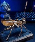 Cricket 3D Metal Puzzle Kit With 160 Pieces, Mechanical Screw Assembly, Level 3 Of 5, About 3 Hours Build, No Glue Needed, Desktop Ornament, Cool Birthday Gift For Dad Or Husband metal cricket model on display base