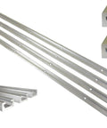 Set Of Four Premium Aluminum T Slot Track Rails Twenty Four Inches Long With A Deep Three Eighth Inch Channel designed for quarter bolts.