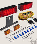 Beefed Up 36 LED Trailer Light Kit With Amber Marker For Over 80 Inch Trailers DOT Approved IP67 Brake Turn Signal Lights
