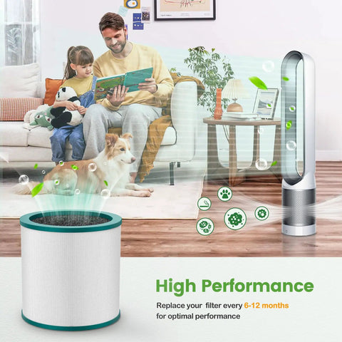 Replacement Filter For Tower Purifier TP01 TP02 TP03 AM11 BP01 Models From Pure Cool Series Air Purifier Replacements Compare To 96812603 Includes Two Pack No Hassle Easy Install