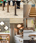 Collage of decor ideas using All Natural Brazilian Sisal Rope Hundred Percent Sisal Chemical Free Ultra Durable For DIY Projects Cats