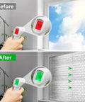 Heavy Duty Pre Cut Garage Door Insulation Kit With Reflective Bubble Foil For Double Doors showing temperature drop before and after installation.