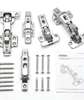 2 Pack Lazy Susan Hardware 165 Degree Soft Close Hinges and screws with installation guide