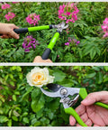 15 Inch Loppers Set For Tree Trimming Bypass Pruners With Rust Resistant Steel Blades 1 Inch Cut Diameter in use on flowers