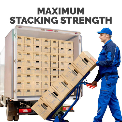 Hassle Free Small Moving Boxes With Reinforced Handles And Lift Off Lids Tape Free Assembly Heavy Duty Cardboard Carriers To Pack Up Your Whole Apartment Fast