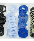 120Pcs 6 Size Oil Drain Plug Gasket Set For M12 M14 Engines Compatible With Ford GM Mazda Mercury Lincoln Hummer Isuzu And More