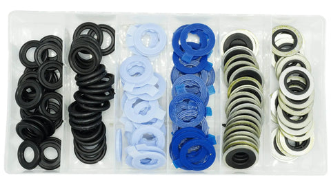 120Pcs 6 Size Oil Drain Plug Gasket Set For M12 M14 Engines Compatible With Ford GM Mazda Mercury Lincoln Hummer Isuzu And More