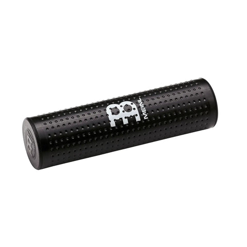 StudioMix Shaker Instrument With Ultra Crisp Tone And Strong Projection That Cuts Through Drums And Guitars For Studio And Live Use Not Made In China Today black textured metal shaker, side view