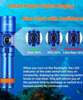 D710 3000 Lumen Underwater Dive Light With 6 Degree Narrow Beam IP68 Waterproof To 150 Meters Scuba Flashlight display