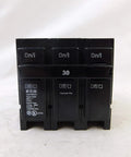 BR330 Type BR Breaker 30 Amp 3 Pole 240 Volt Electrical Breaker For Panels front view showing labels and switches