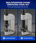 20 Piece Motorcycle Chain Tool Kit With Powder Coated C Frame And 5 Pins Pre Press Cap Pro Grade Heavy Duty Chain Breaker