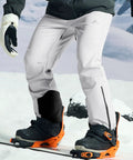 Mens Snow Ski Pants Waterproof Insulated Fleece Lined Softshell For Snowboarding And Outdoor Hiking With Zipper Bottom Leg