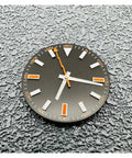 29mm Watch Dial With Hands Set For Miyota 8215 8200 8205 821A 2813 3804 Movements, black watch dial with orange second hand