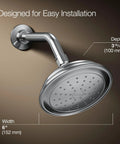 Artifacts Single Function Showerhead With Katalyst Air Induction Technology 2.5 Gpm 66 Nozzle Sprayface in polished chrome