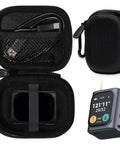 Tough Semi Hard Case For MCube Laser Measuring Tool With Shockproof And Scratch Proof Defense, featuring compartments and a compact design.
