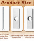 12 Pieces 1/4 X 3 1/2 Inch Countertop Miter Connector Bolts With Square Nuts For No Sweat Cabinet Installations And Rock Solid Wood Joint Fastenings That Deliver Serious Shop Grade Reliability, showcasing size and dimensions of components.