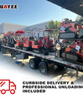 Compact Stand On Skid Steer Loader With 13.5HP Briggs And Stratton Gas Engine on delivery truck