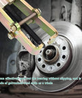 Two Jaw Gear Puller Four Inch Adjustable Gear Bearing And Pulley Removal Tool removing car rotor in auto mechanic use