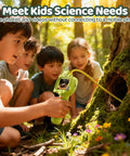 Children using Kids Borescope Snake Camera Toy With Waterproof Flexible Tube Lights And Two Point Four Inch Screen for outdoor exploration.