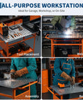Solid As A Rock Heavy Duty Carbon Steel Welding Table 36 By 24 Inches 800 Lbs Capacity used for welding and assembly.