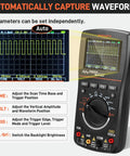 2 In 1 Portable Handheld Oscilloscope Multimeter With 10MHz Bandwidth And 50Msps Sampling Rate showing waveform display