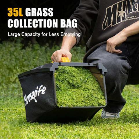 35L grass bag for 40V Cordless Lawn Mower That Plays Nice With 2x20V MAX Batteries, 14 Inch Cut, 6-Position Height Adjustment