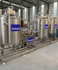 Heavy Duty Stainless Steel 500L Automatic Pasteurization Tank For Milk Juice Beverages with digital controls in a factory setting.