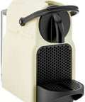 Slick Compact Espresso Machine For Your Daily Caffeine Grind, Ultra Fast Warm Up System, creamy white finish and sleek design.