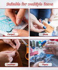 Hair Wig Making Kit With 20 Pcs Curved C J Shape Needles And Black Polyester Thread Portable Sewing Set for diverse materials