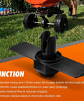 Wide Compatibility Fertilizer Spreader Agitator Replacement Attachment 9.9x5x3cm in front of an outdoor grass setting