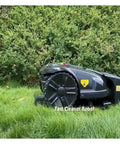 Smart Robot Lawn Mower With Ultrasonic Sensor And WiFi App No Fuss Maintenance Quiet Operation in garden lawn