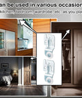 4 Pcs Sliding Closet Door Roller Kit For Top Hung Bypass Wardrobe Wheels Hardware on kitchen and bedroom doors