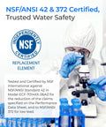 Scientist testing water filter for C06 Replacement Filter For Brita And Mavea Pitchers And Dispensers, NSF Certified Water Filter Reduces Chlorine Taste And Odor, Lead Free, Fits Brita Classic OB03 And Mavea 107007 35557, 6 Pack.