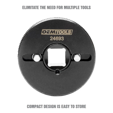 2 And 3 Pin Brake Rewind Adapter Set for Disc Brakes, fits three eighths inch drive ratchets, shown with compact design