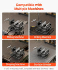 Tilting Woodworking Vise With 4.25 Inch Jaw 0To90 Degree Tilt Beefy Cast Iron Bench Vise for multiple machines use